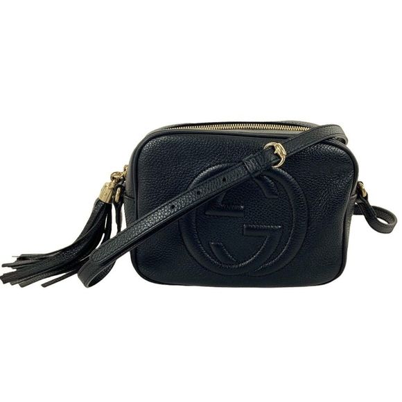 GUCCI Soho Shoulder Bag Black - Picture 1 of 10